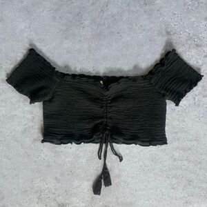 ★ Free People It's A Cinch Crop Top - Black ★